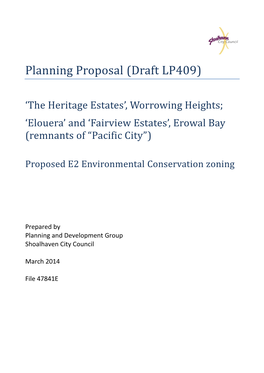 Planning Proposal – 'Heritage Estates'