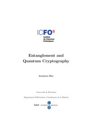 Entanglement and Quantum Cryptography