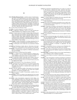 Glossary of Marine Navigation 792