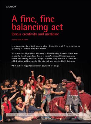 A Fine, Fine Balancing Act Circus Creativity and Medicine