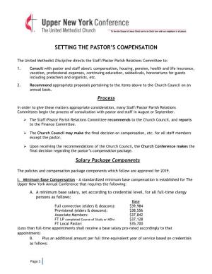 Setting the Pastor's Compensation