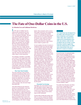 The Fate of One-Dollar Coins in the U.S. by Sébastien Lotz and Guillaume Rocheteau