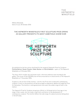 The Hepworth Wakefield's First Sculpture Prize Opens