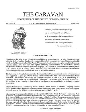 The Caravan Newsletter of the Friends of Loren Eiseley