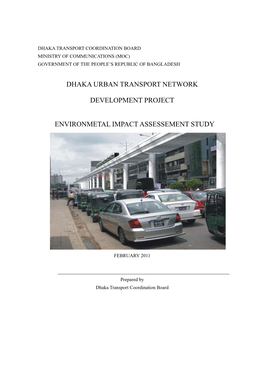 Dhaka Urban Transport Network Development Project Environmetal