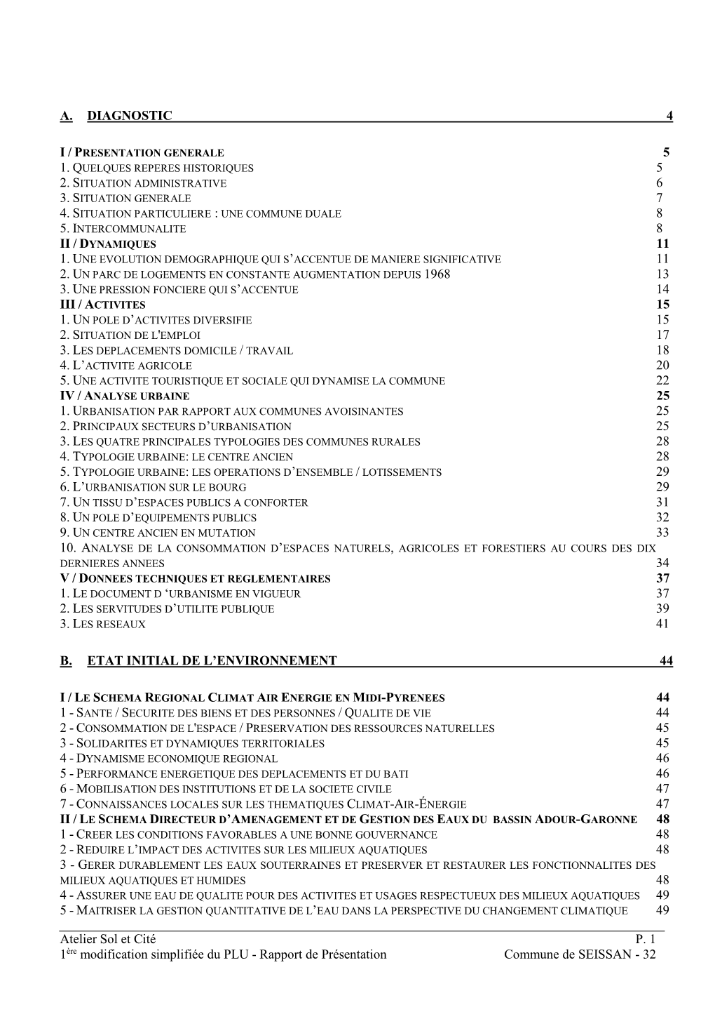 Rapport De Présentation SEISSAN