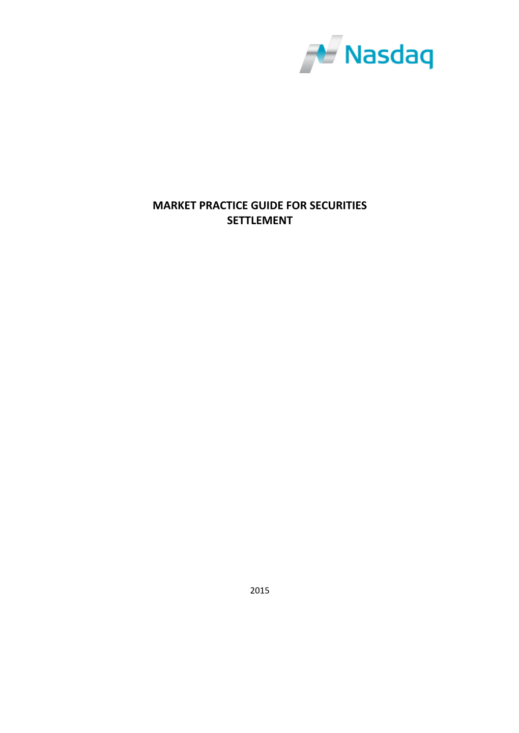 Market Practice Guide for Securities Settlement