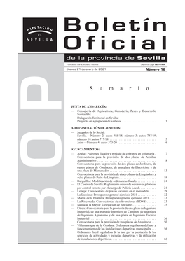 Boletín Oficial De La Provincia De Sevilla