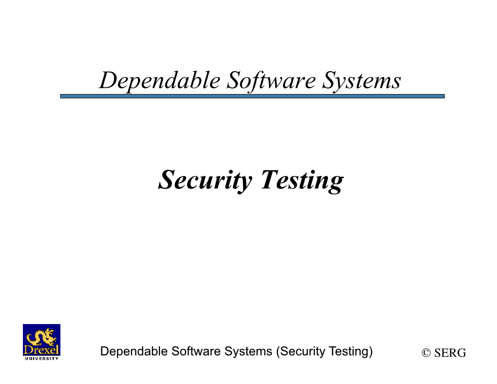 Security Testing