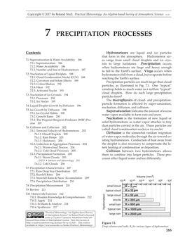 7 Precipitation Processes