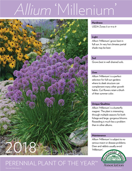 PERENNIAL PLANT of the YEAR™ Photo Credit: Walters Gardens, Inc