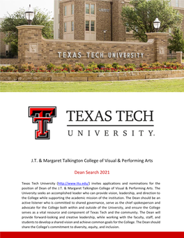 TTU DEAN CVPA Job Spec.Pdf