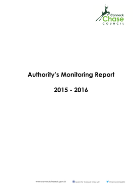 Authority's Monitoring Report 2015