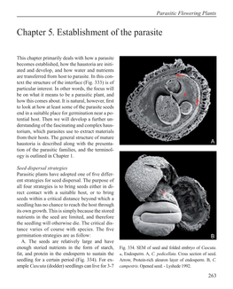 Chapter 5. Establishment of the Parasite