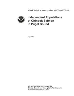 Independent Populations of Chinook Salmon in Puget Sound