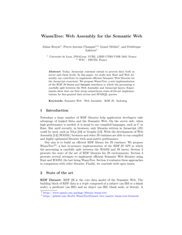 Wasmtree: Web Assembly for the Semantic Web