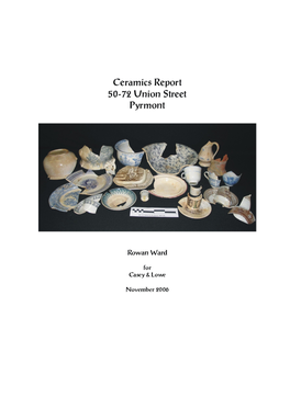 Ceramic Report