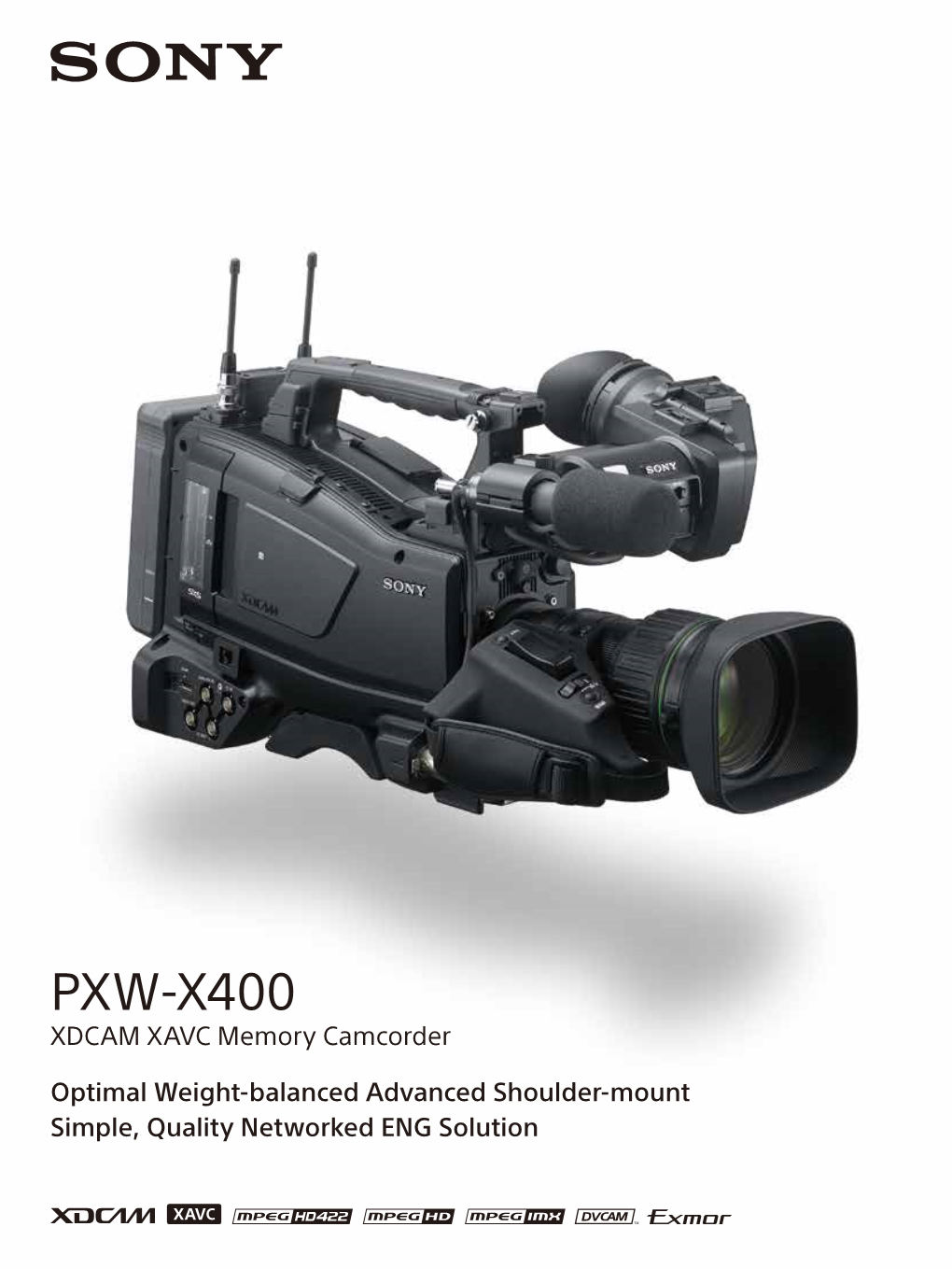 PXW-X400 XDCAM XAVC Memory Camcorder