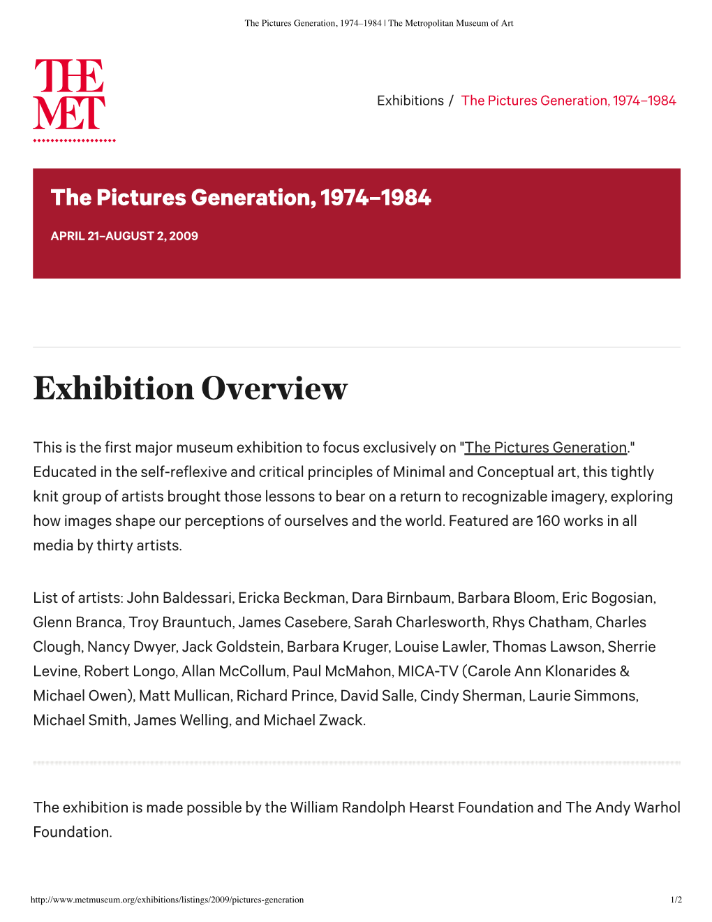 Exhibition Overview