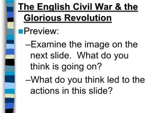The English Civil War & the Glorious Revolution Preview