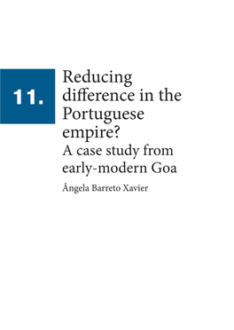 Reducing Difference in the Portuguese Empire? 243