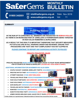 Safergems Bulletin November 2019 (Industry).Pdf