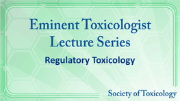 Regulatory Toxicology