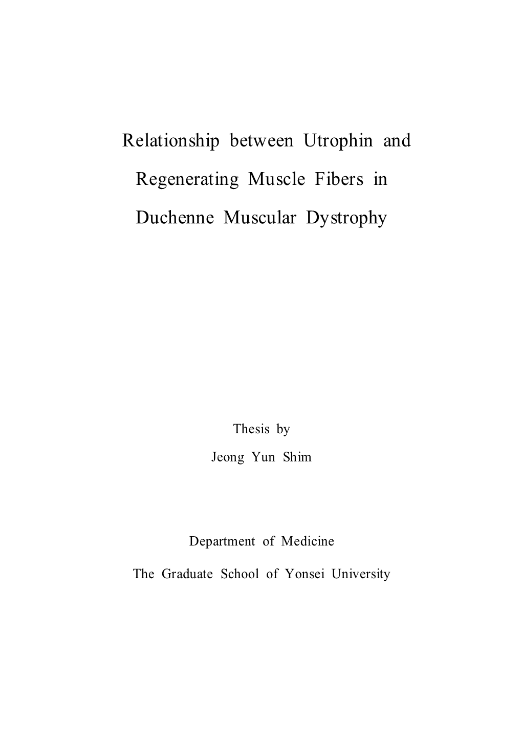 Relationship Between Utrophin And Regenerating Muscle Fibers In Duchenne Muscular Dystrophy 2533