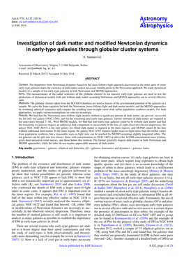 Investigation of Dark Matter and Modified Newtonian Dynamics in Early-Type Galaxies Through Globular Cluster Systems