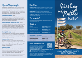 Clare Valley Riesling and Rattler Trail