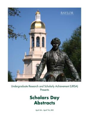 Scholars Day Abstracts