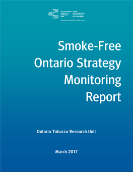 Smoke-Free Ontario Strategy Monitoring Report