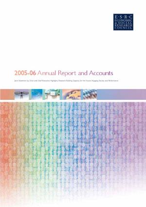 Economic & Social Research Council 2005-06 Annual Report And