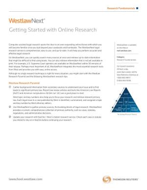 Getting Started with Online Research