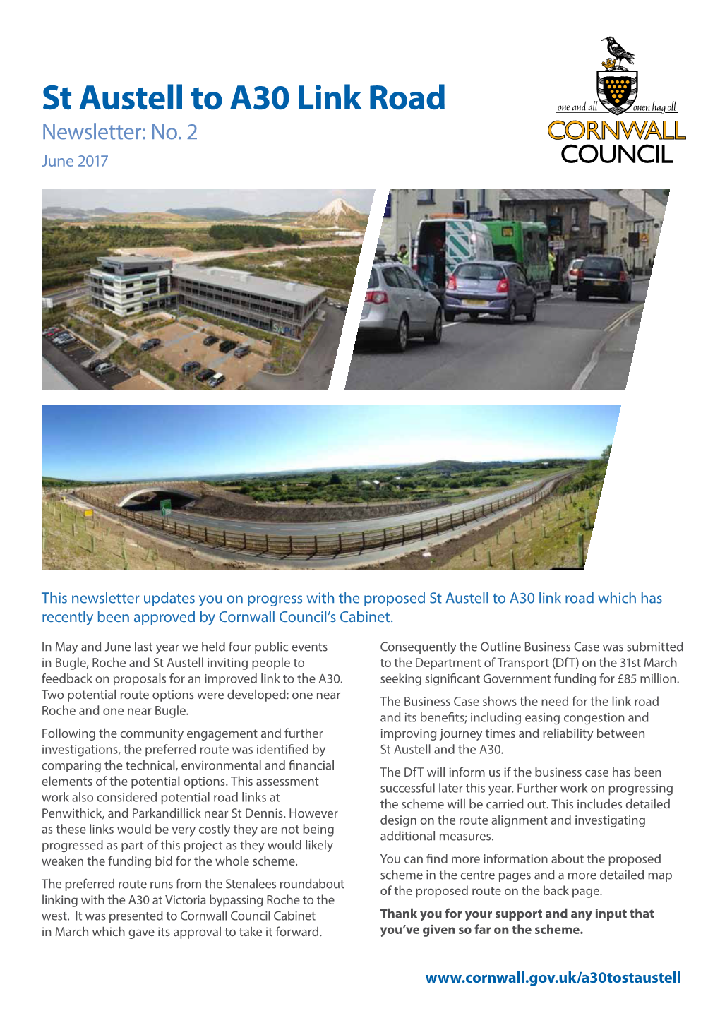 St Austell to A30 Link Road Newsletter: No