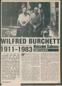 Wilfred Burchett 1911-1983