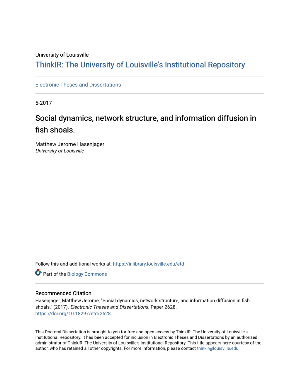 Social Dynamics, Network Structure, and Information Diffusion in Fish Shoals