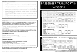 Passenger Transport in Wisbech