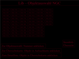 Lib – Objektauswahl NGC