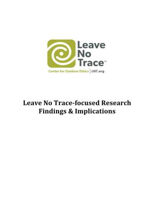 Focused Research Findings & Implications