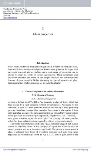 Glass Properties