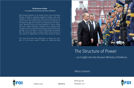The Structure of Power – an Insight Into the Russian Ministry of Defence