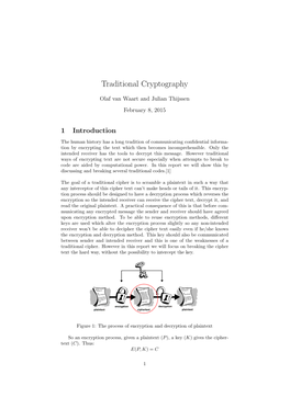 Traditional Cryptography