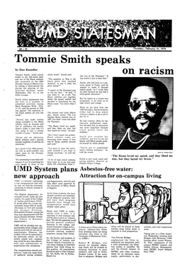 Tommie Smith Speaks on Racism