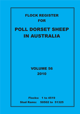 2010 Flock Register Vol 56