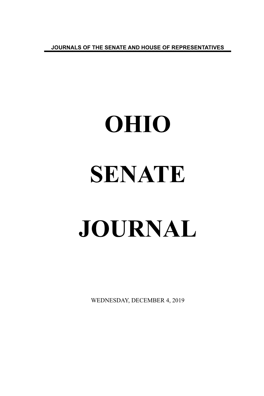 Ohio Senate Journal