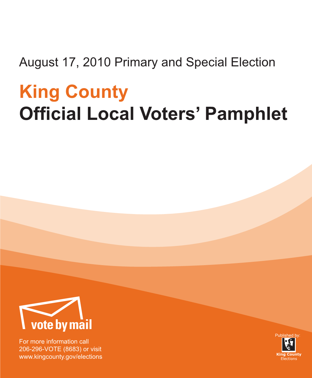 King County Official Local Voters' Pamphlet