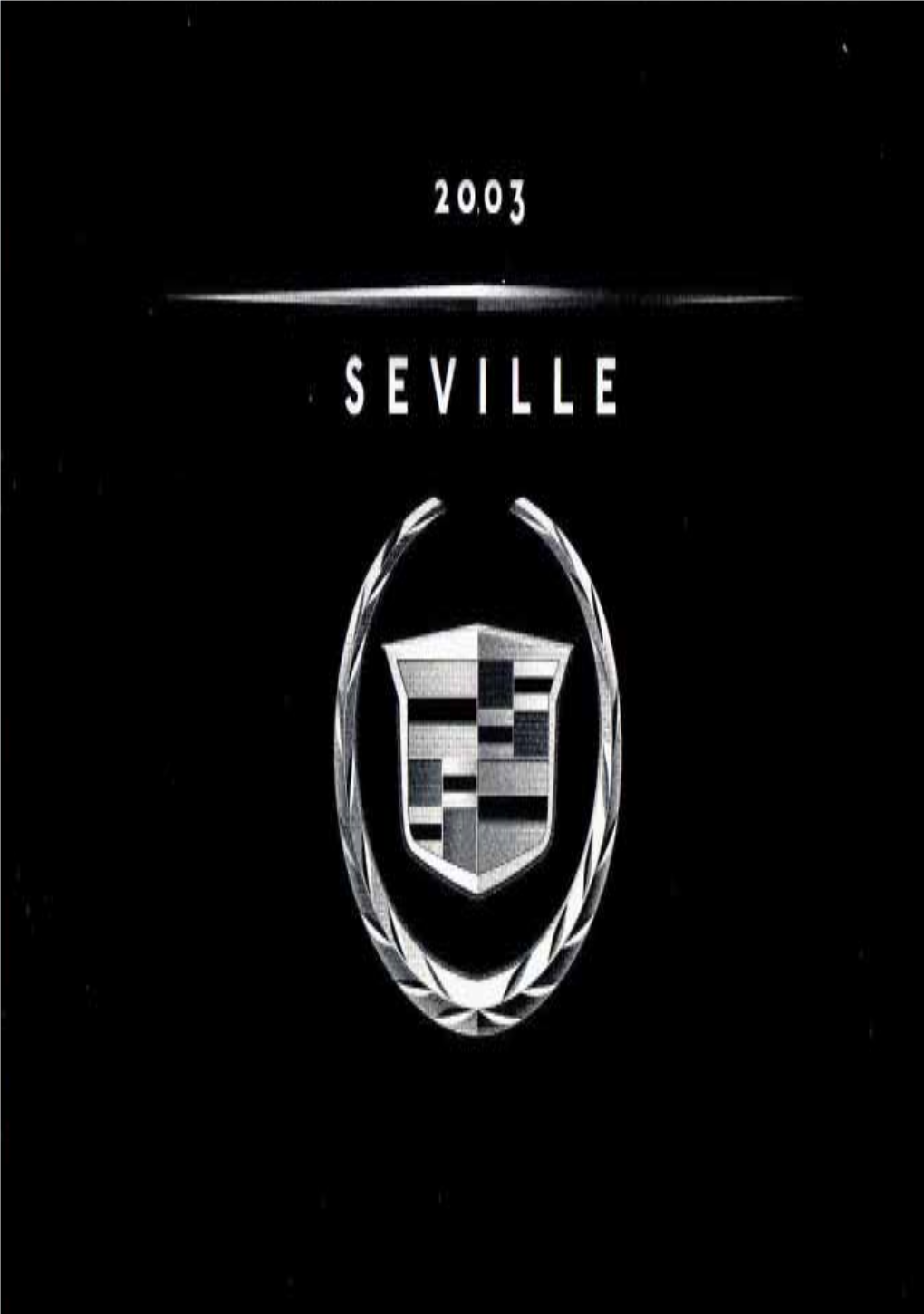 Owner's Manual,2003 Cadillac Seville