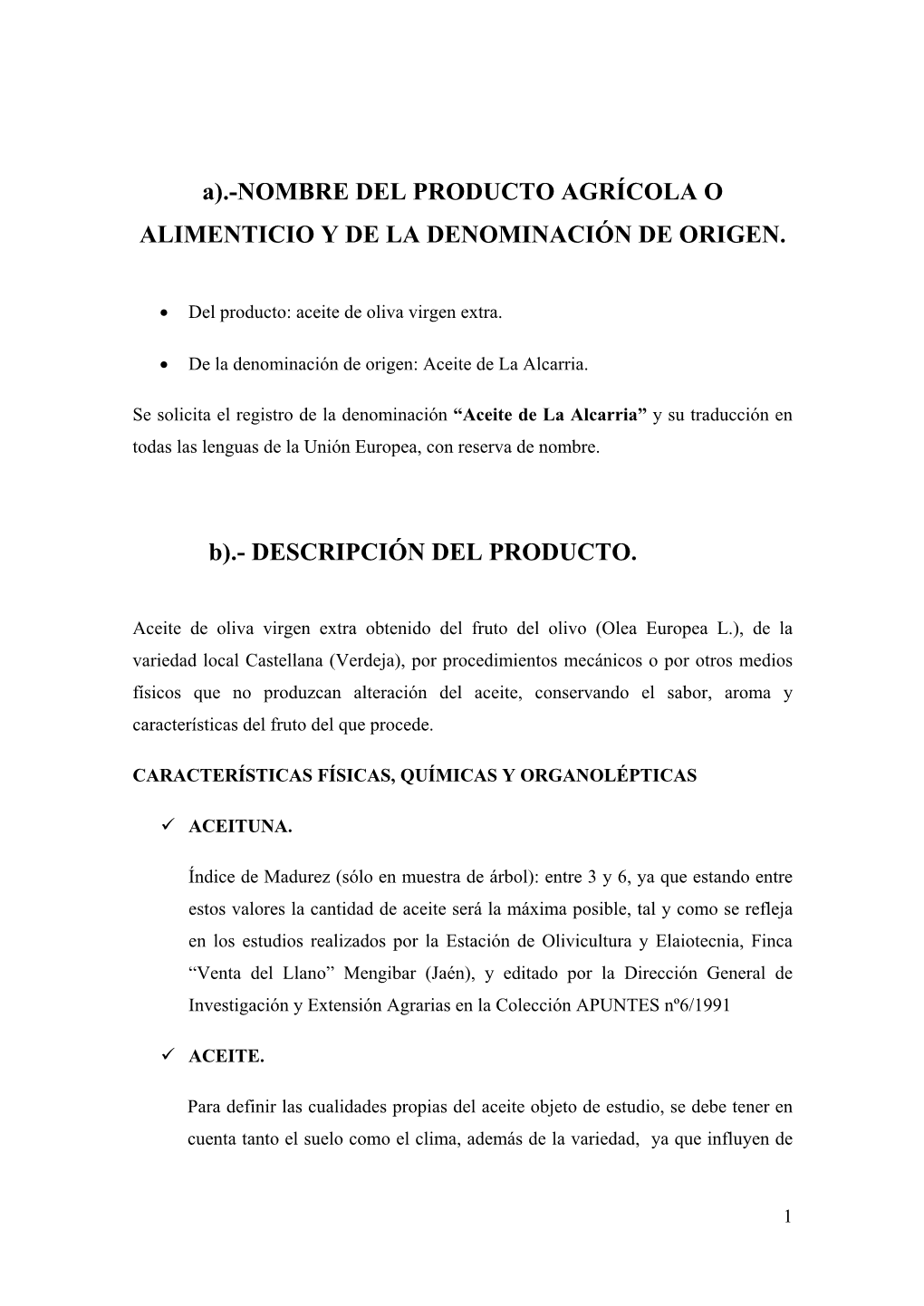 Capítulo I : La Denominación De Alcarria a La Comarca Y