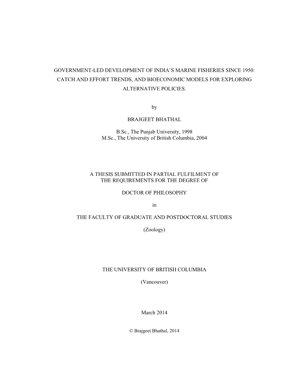 Historical Reconstruction of Indian Marine Fisheries Catch Data: 1950